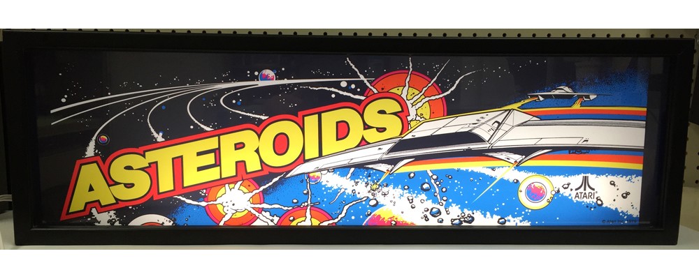 Asteroids Arcade Marquee - Lightbox - Atari